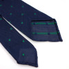 Grenadine Silk Tie with Green Polka Dot
