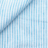 Linen Stripes Blue White