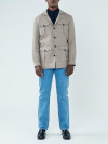 Beige Wool Safari Jacket