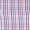 Poplin Check Pattern Blue Red