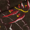Linen Pattern Brown Yellow