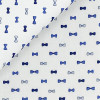 Poplin Pattern White Blue
