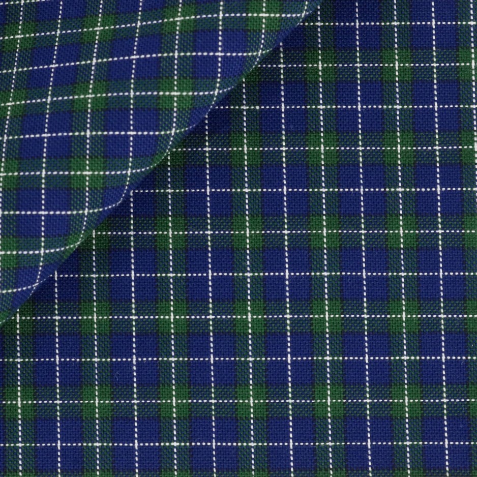 Oxford Check Pattern Blue Green SK23991 Swann