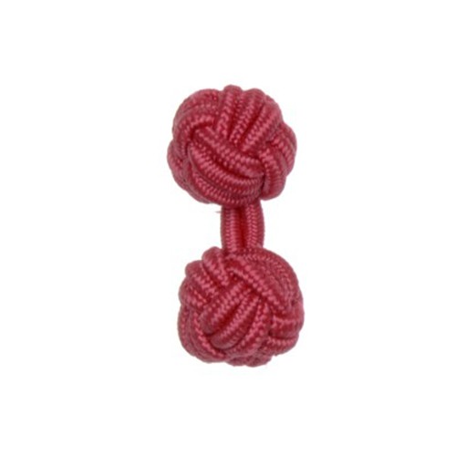 Knot Cufflink Fuchsia