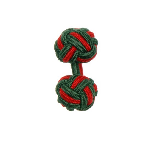 Knot Cufflink OliveRed