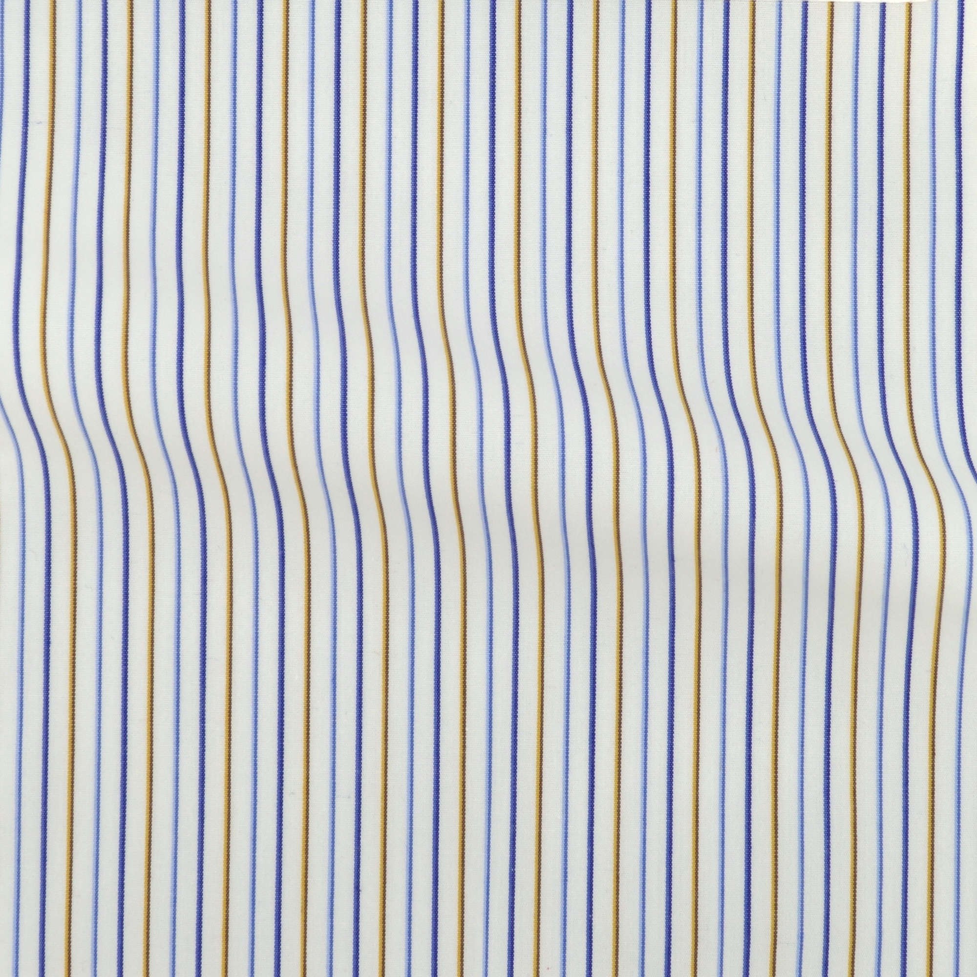 Poplin Stripes Blue Orange