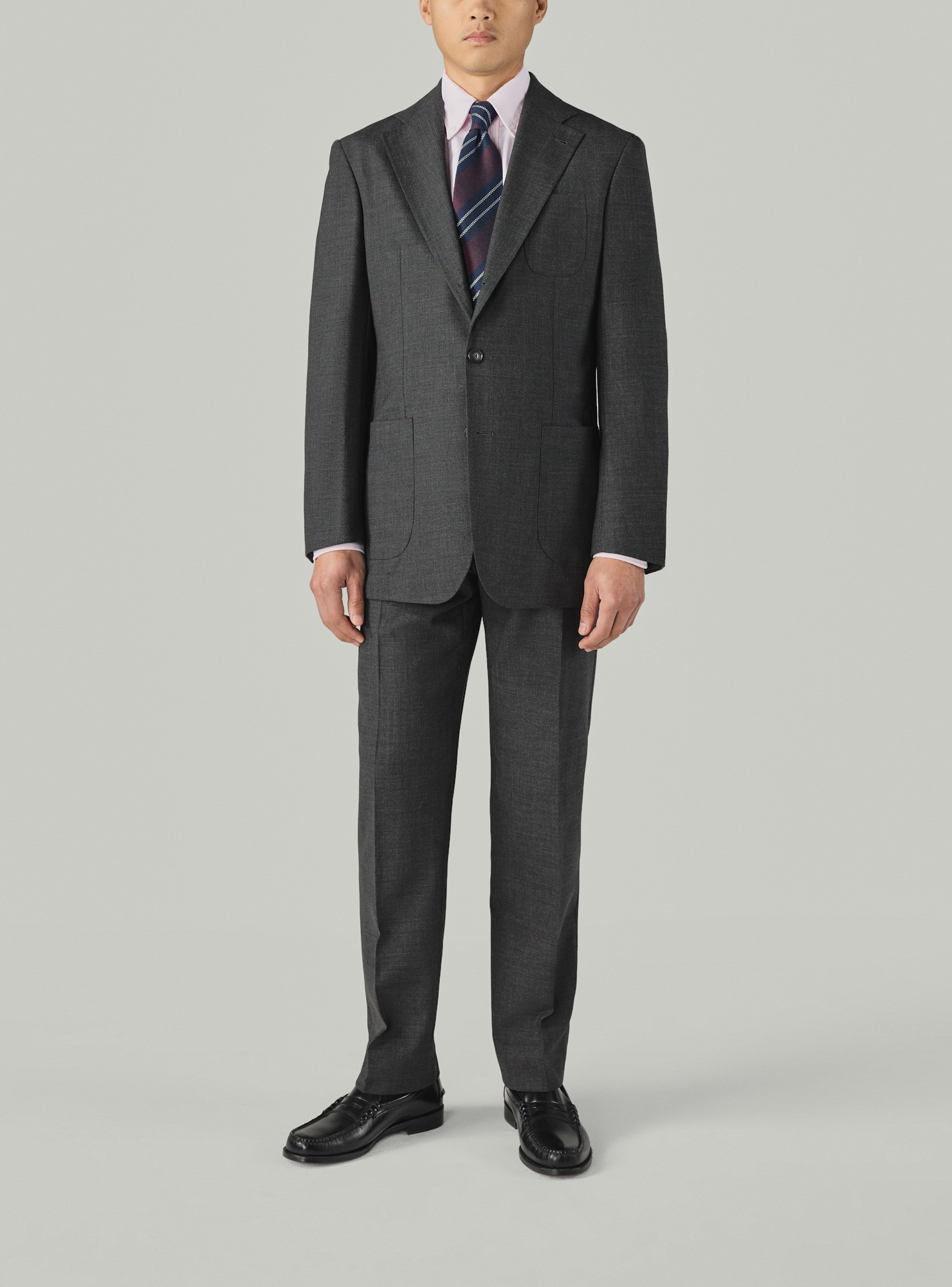 Unconstructed Grey Fresco Suit