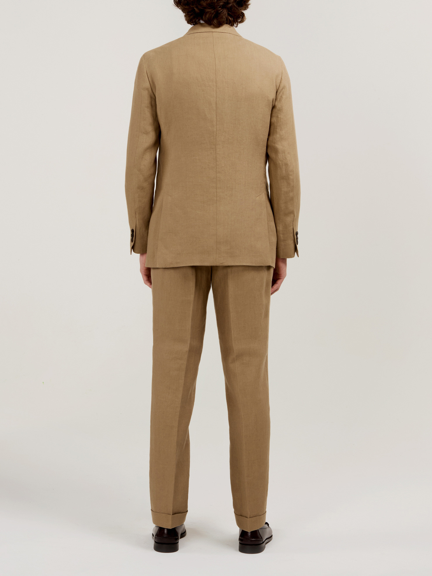 Taupe Linen Suit COLINS002PE24 | Swann Taupe Linen Suit COLINS002PE24 | Swann