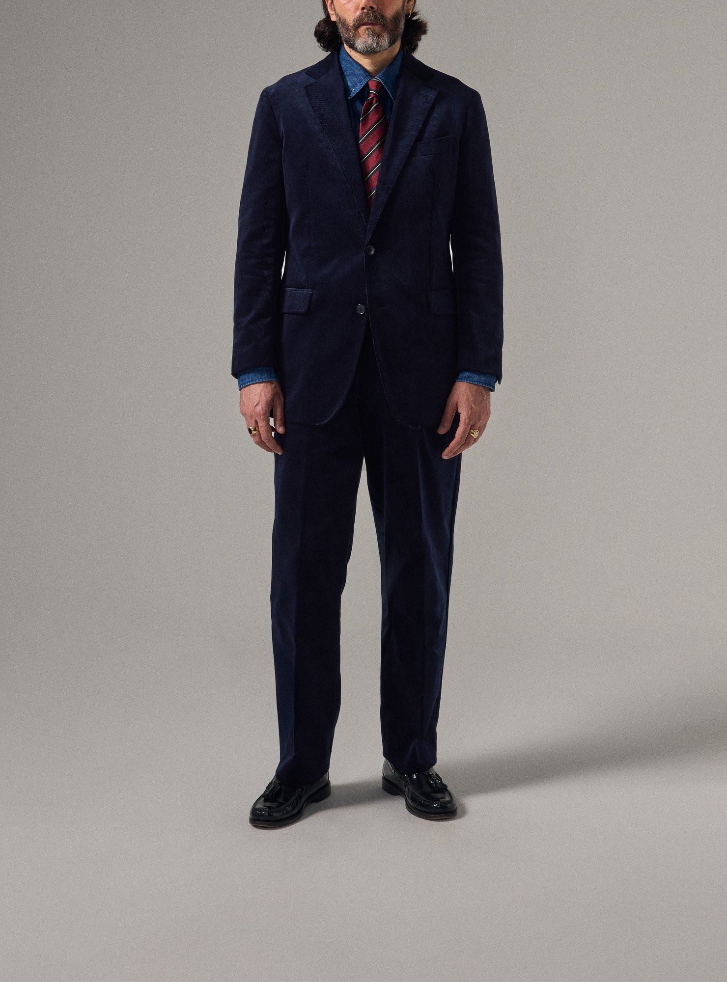 Navy Corduroy Suit