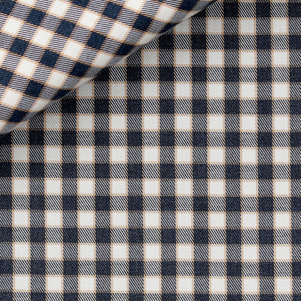 Twill Check Pattern Blue