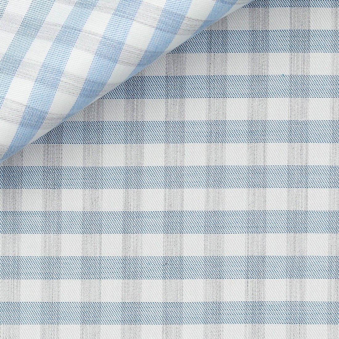Twill Check Pattern Blue