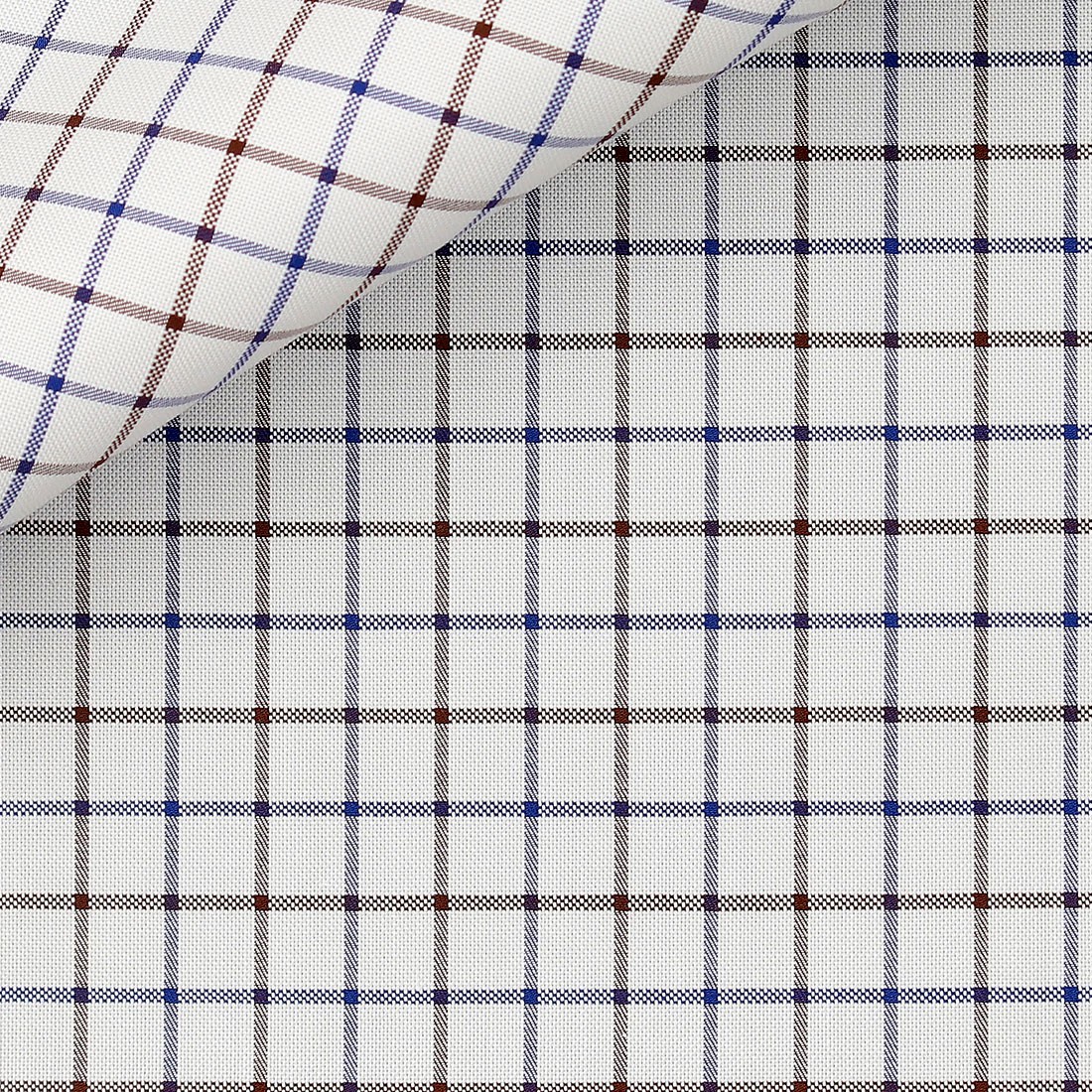 Bouclé Check Pattern Brown