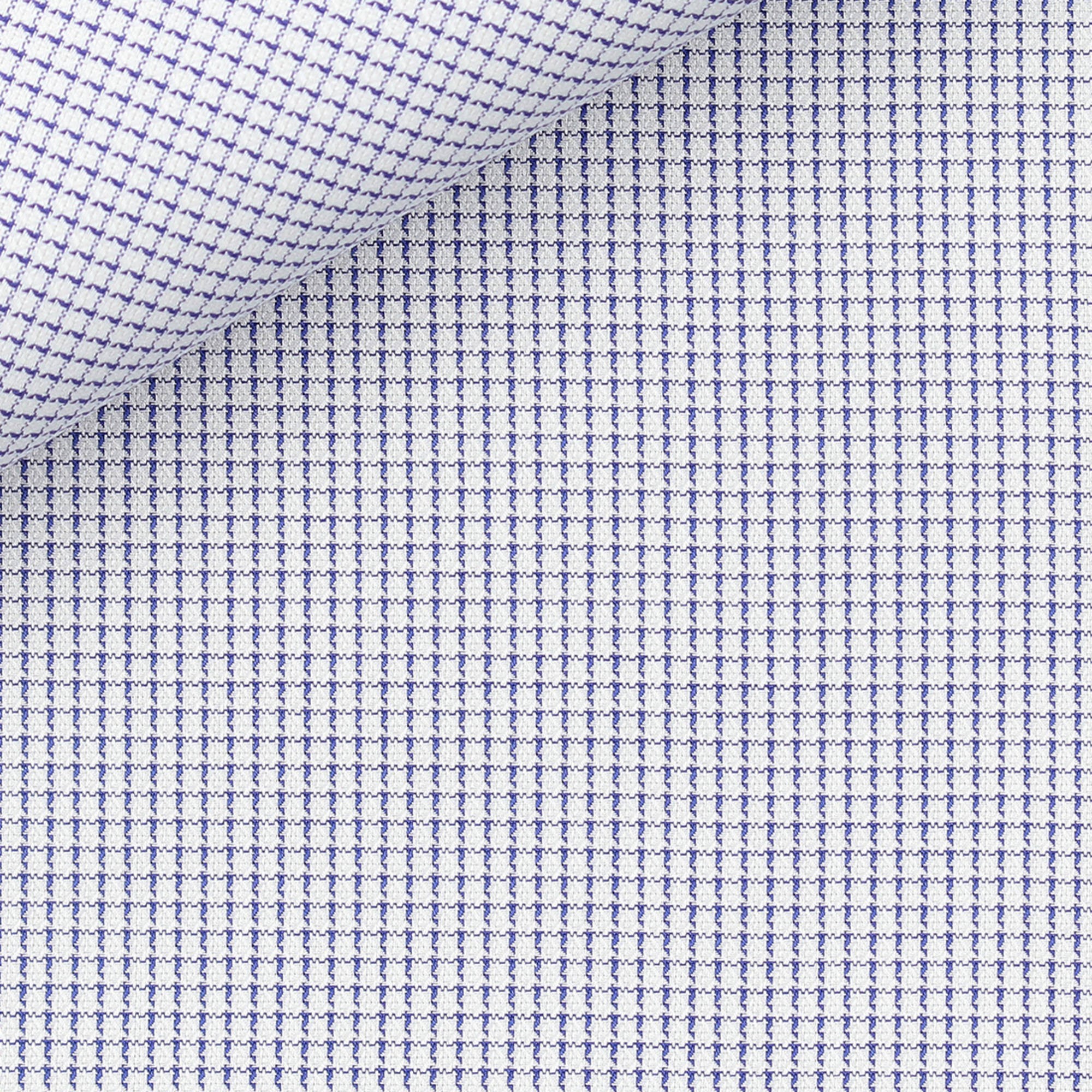 Dobby Check Pattern Blue