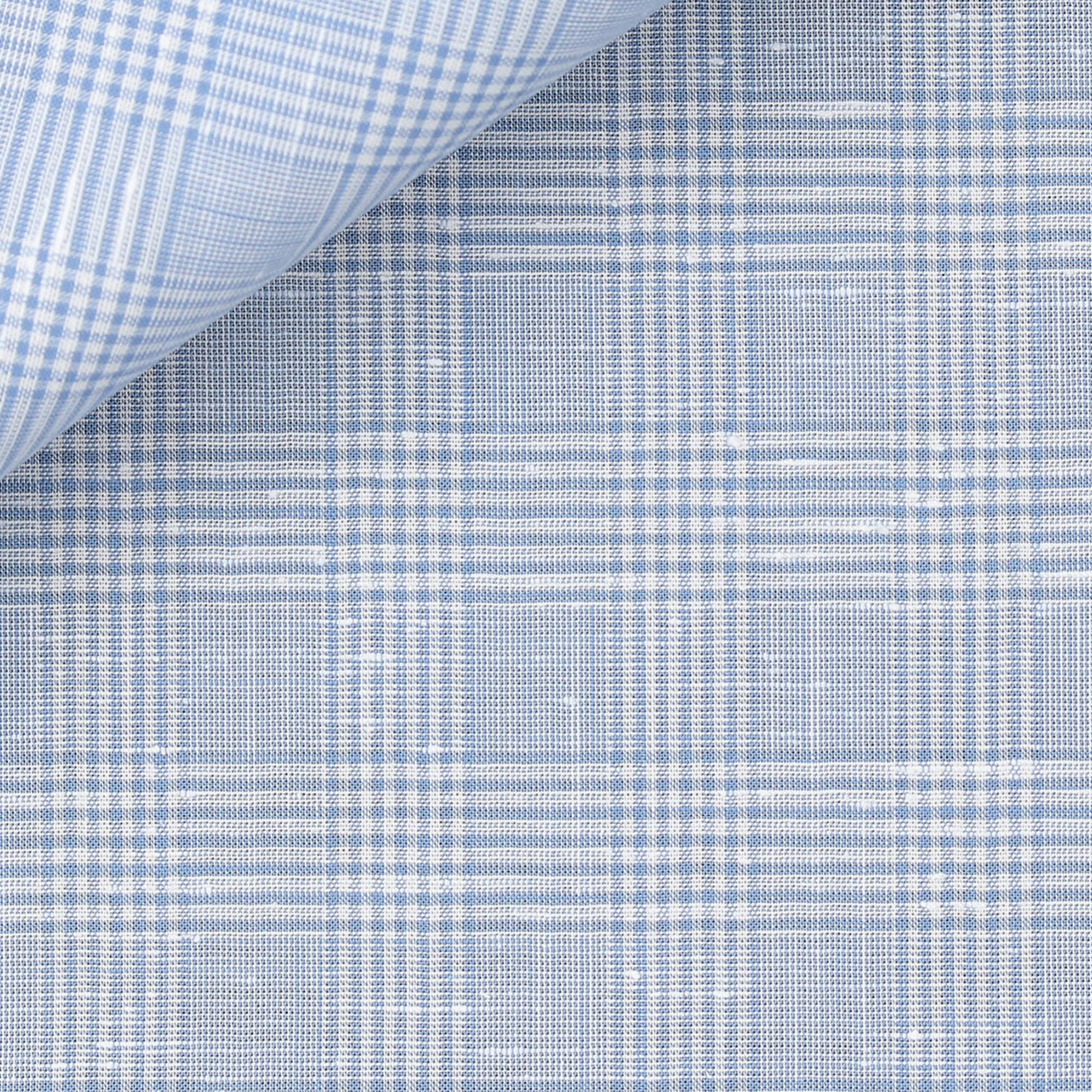 Chambray Check Pattern Blue