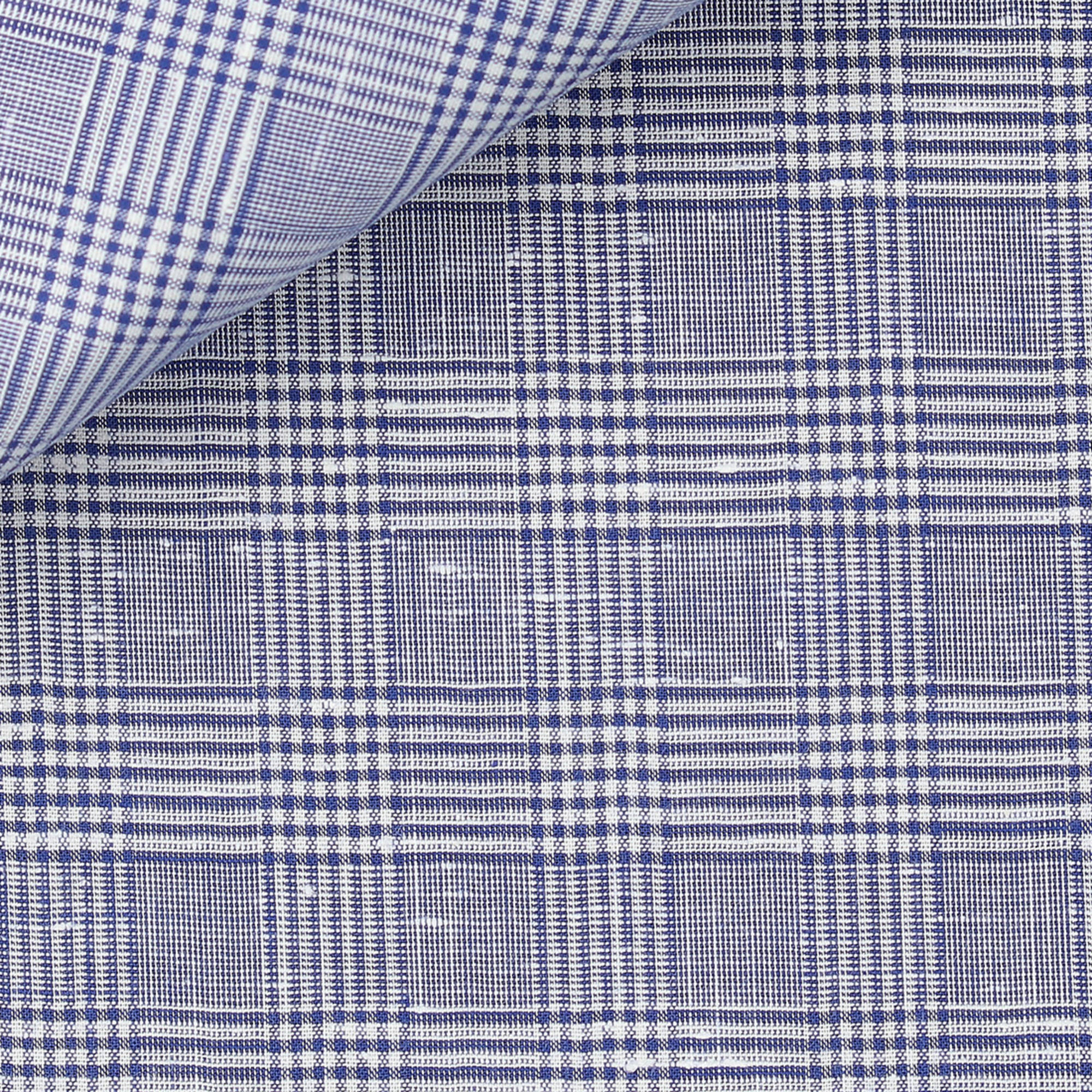 Chambray Check Pattern Blue