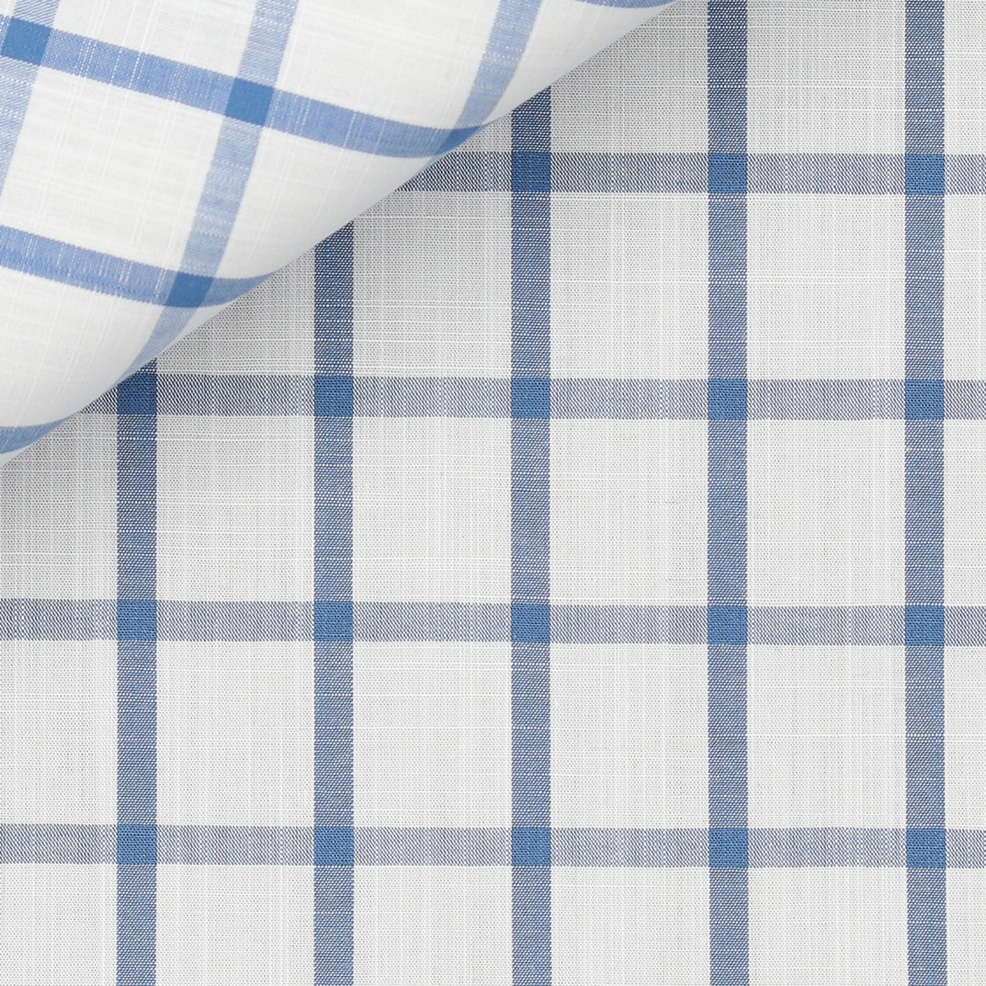 Chambray Check Pattern Blue