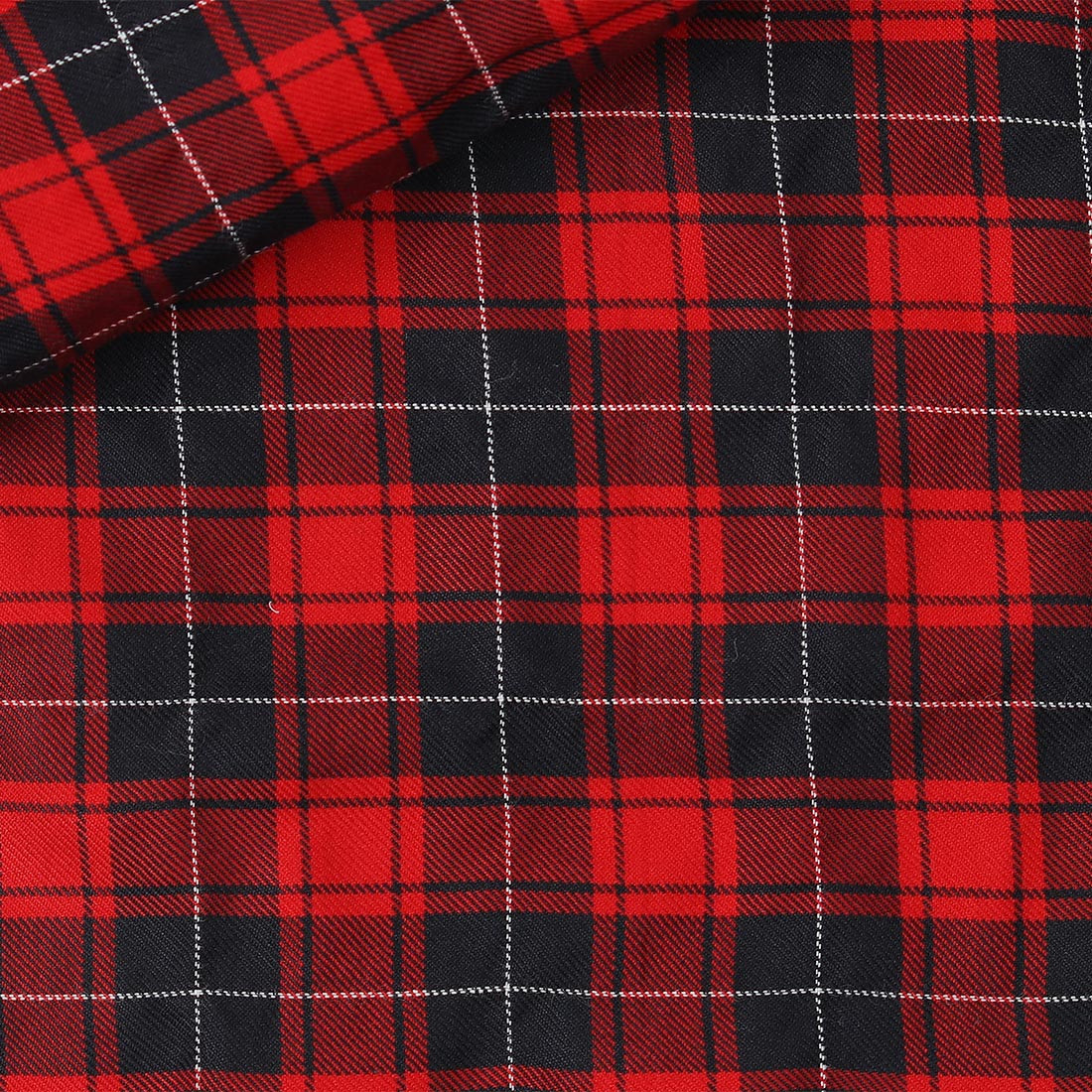 Twill Check Pattern Red