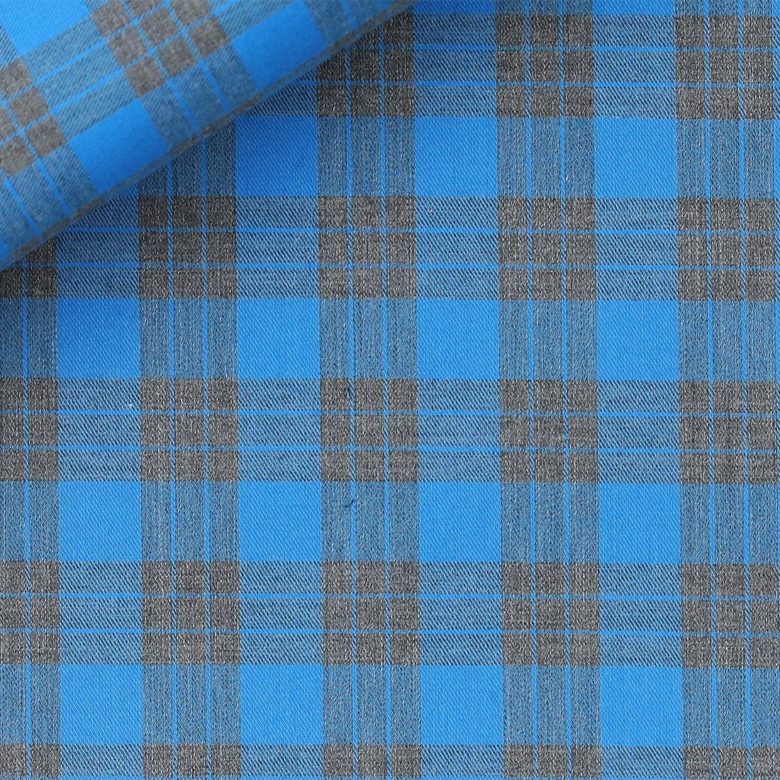 Twill Check Pattern Blue