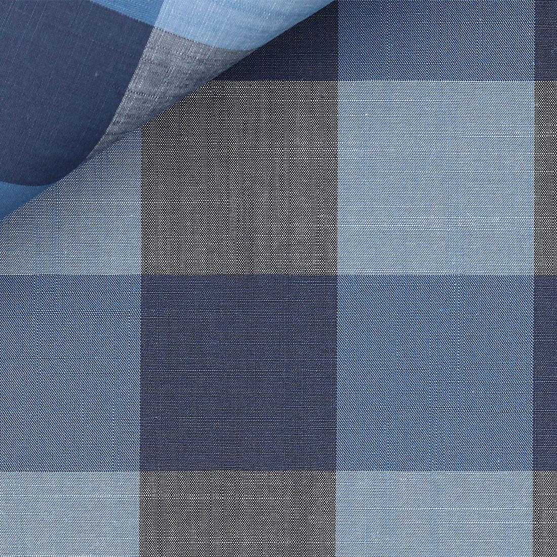 Chambray Check Pattern Blue