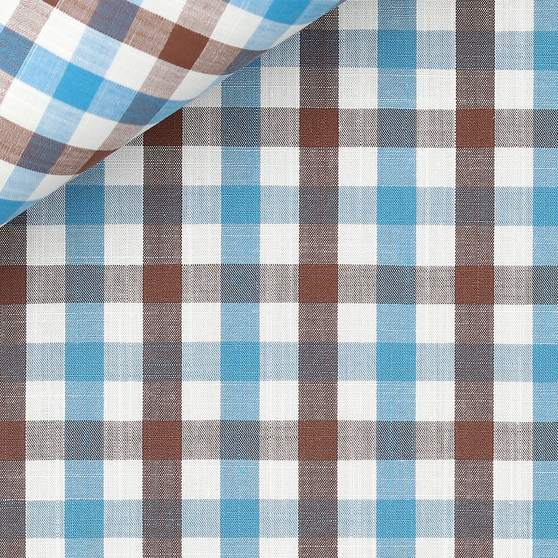 Chambray Check Pattern Brown