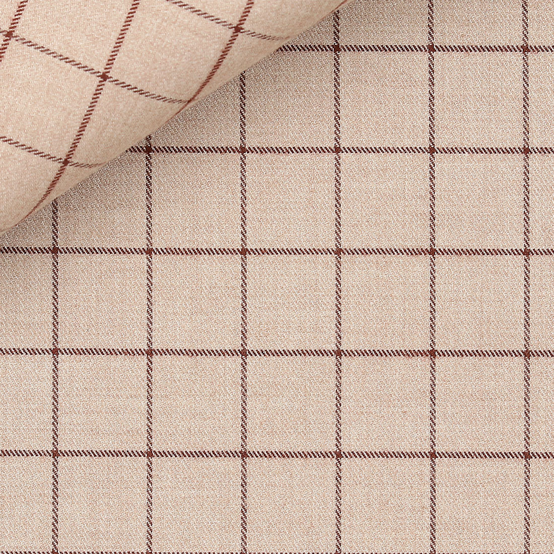 Twill Check Pattern Brown