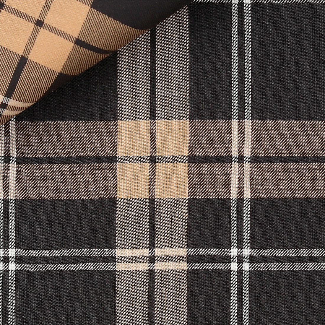 Twill Check Pattern Brown
