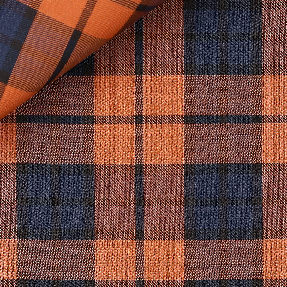 Twill Check Pattern Orange