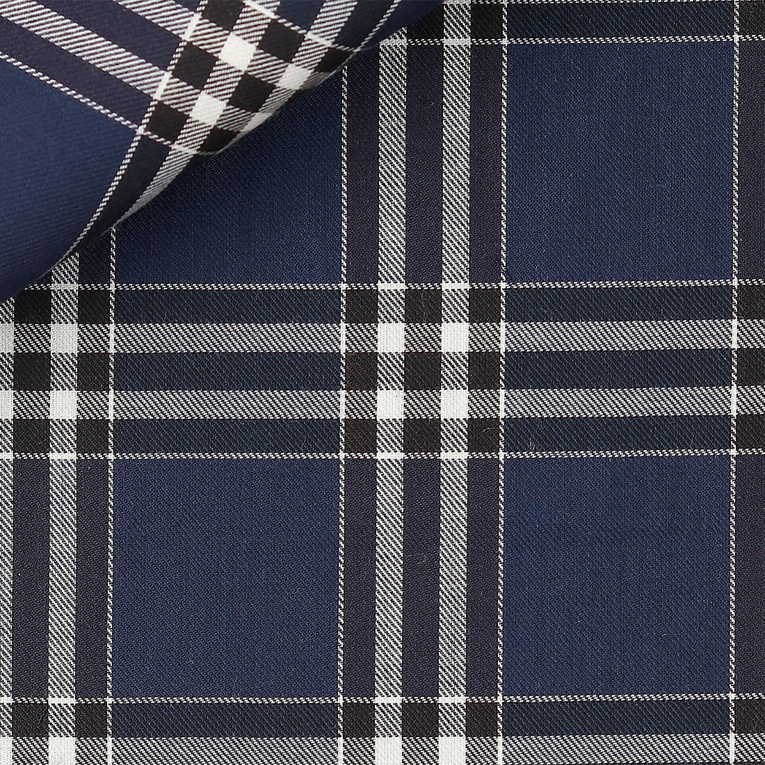 Twill Check Pattern Blue