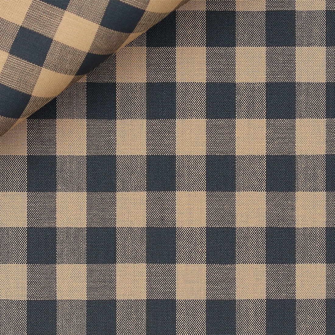 Linen Check Pattern Brown