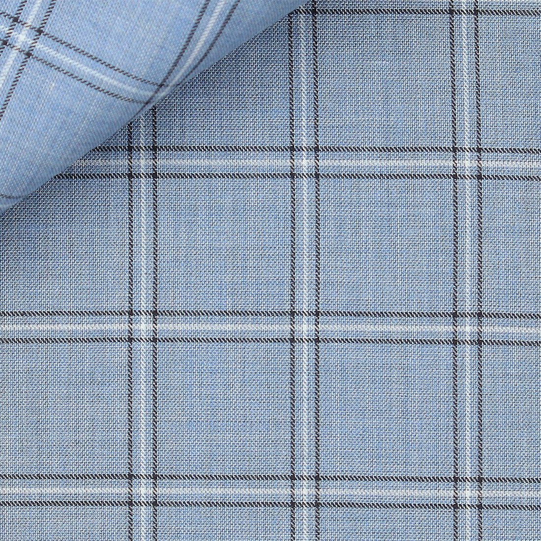 Twill Check Pattern Blue