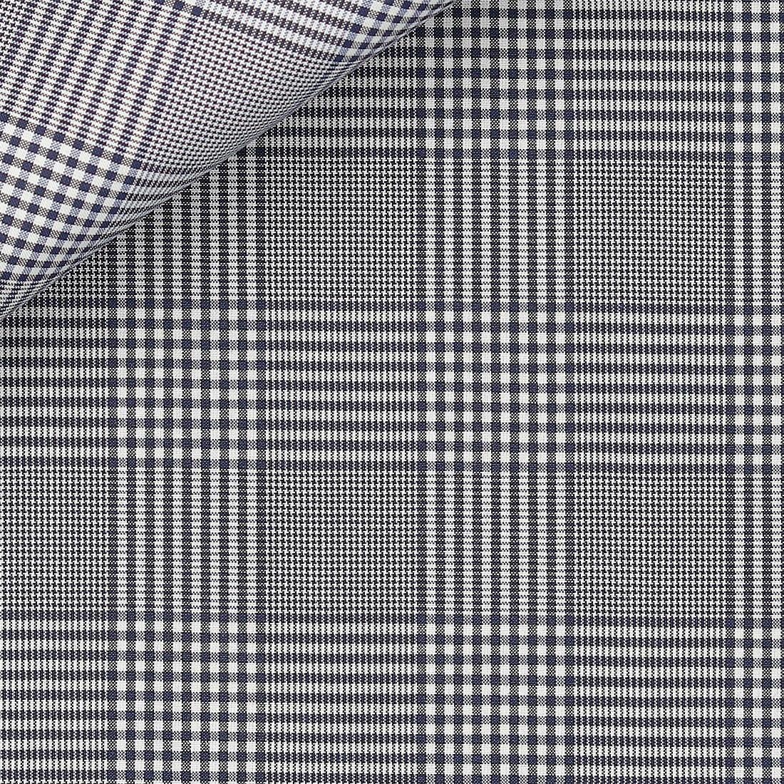 Linen Check Pattern Blue