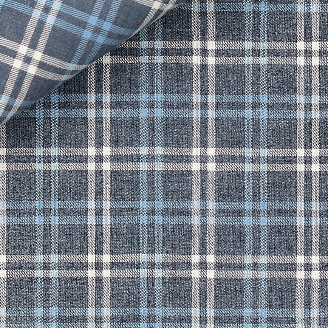 Twill Check Pattern Blue