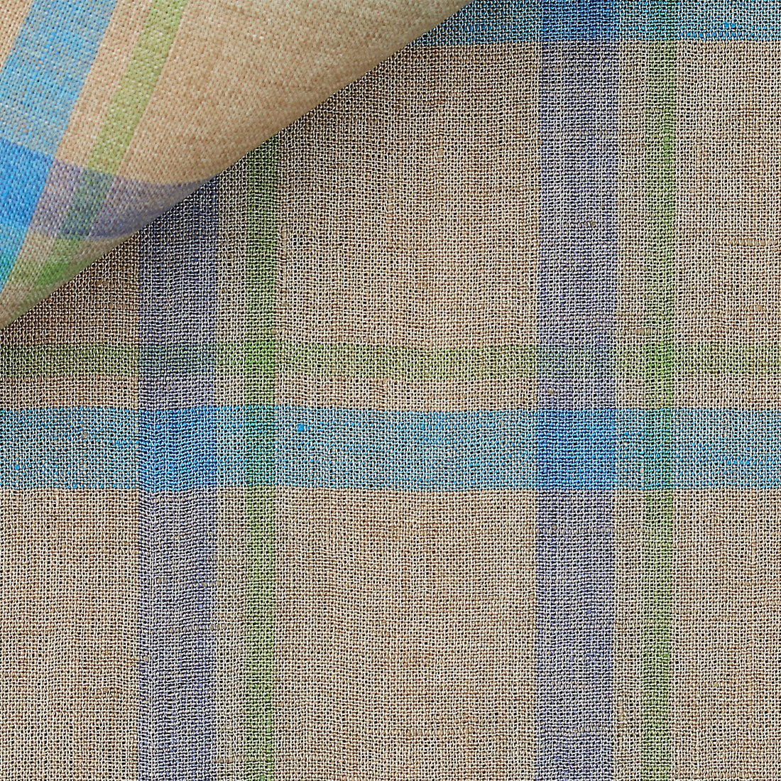 Linen Check Pattern Brown