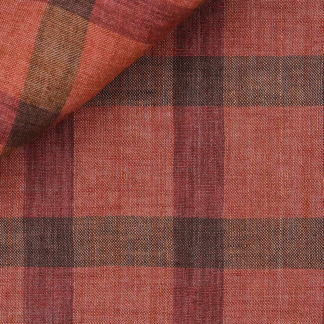 Linen Check Pattern Brown