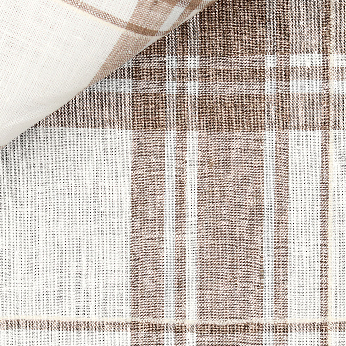 Linen Check Pattern Brown