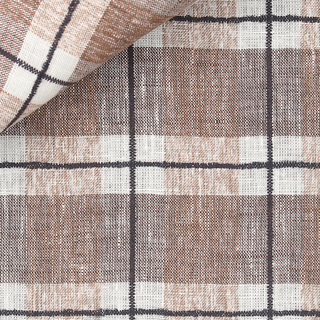Linen Check Pattern Brown