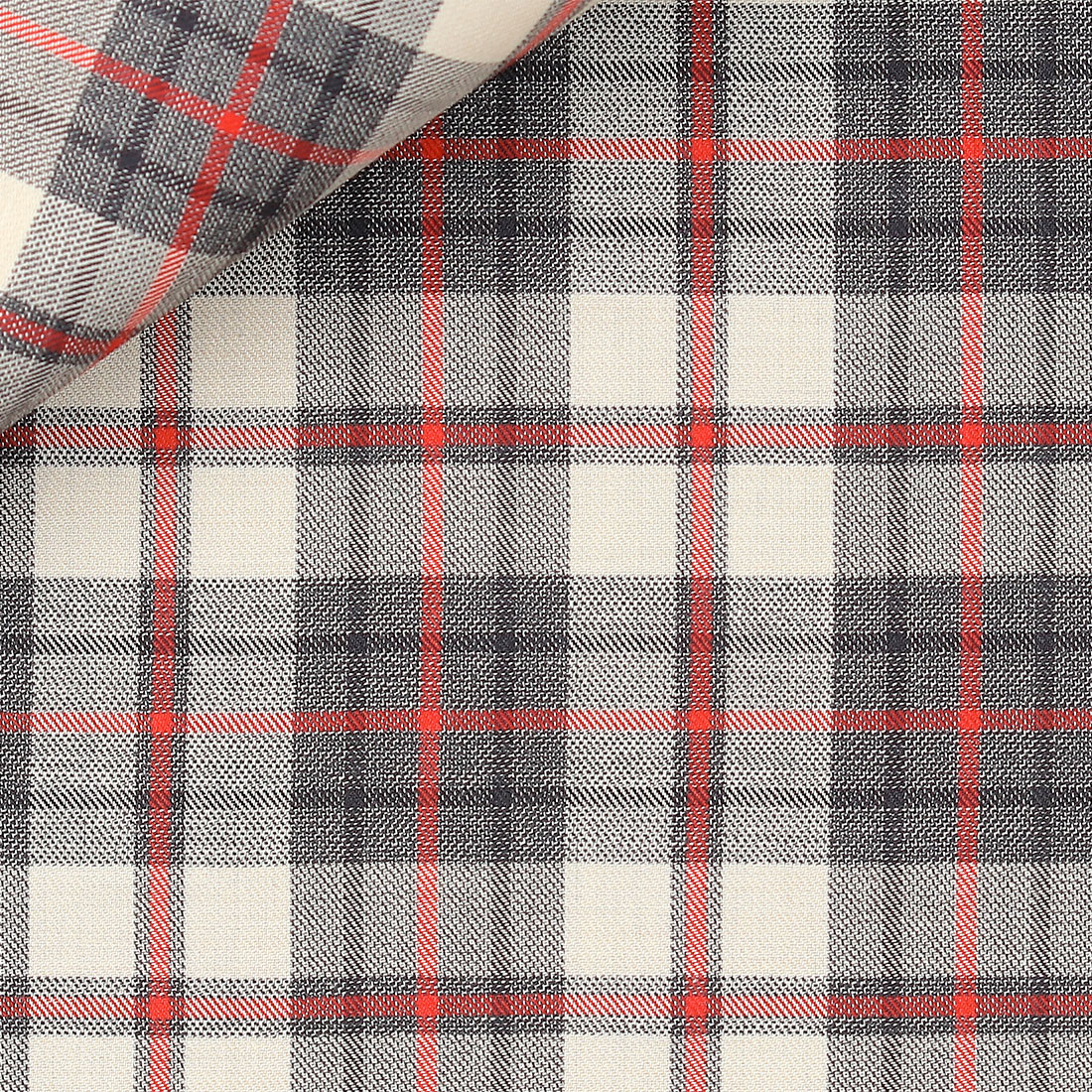 Twill Check Pattern Red