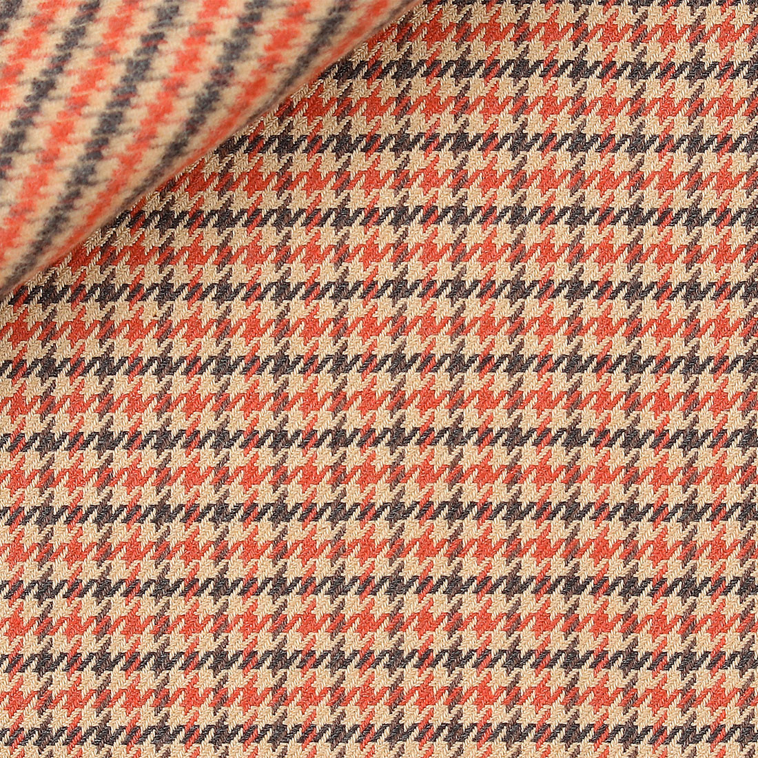 Twill Check Pattern Orange