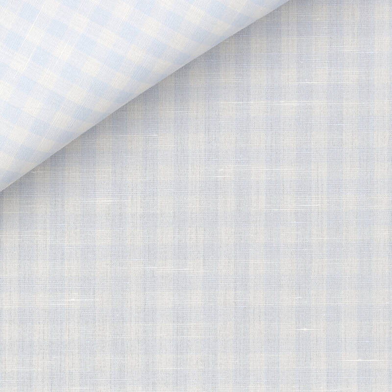 Linen Check Pattern Blue