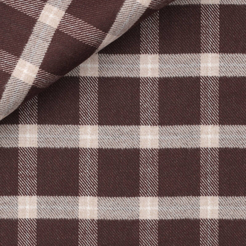 Twill Check Pattern Brown