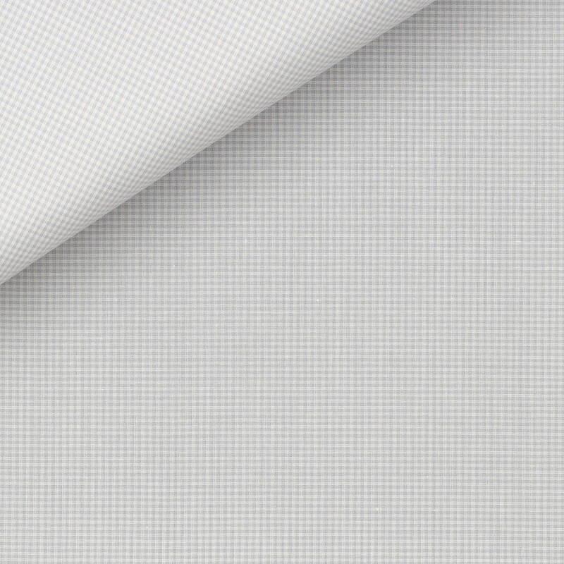 Poplin Check Pattern Grey