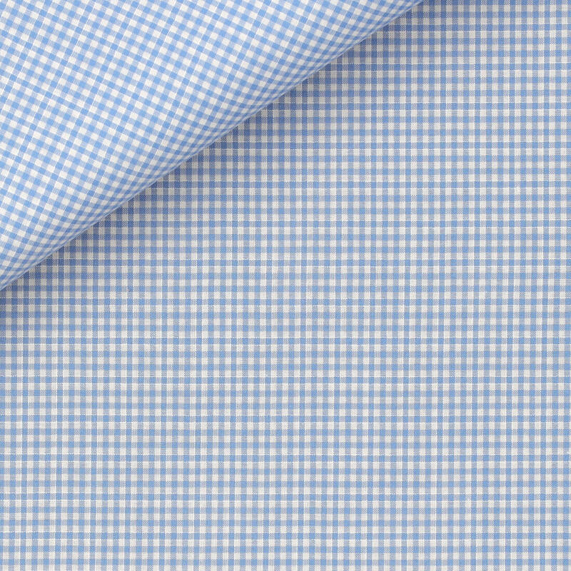 Chambray Check Pattern Blue
