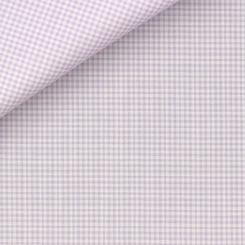 Chambray Check Pattern Mauve