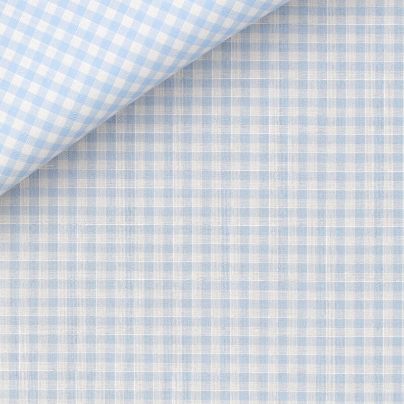 Chambray Check Pattern Blue