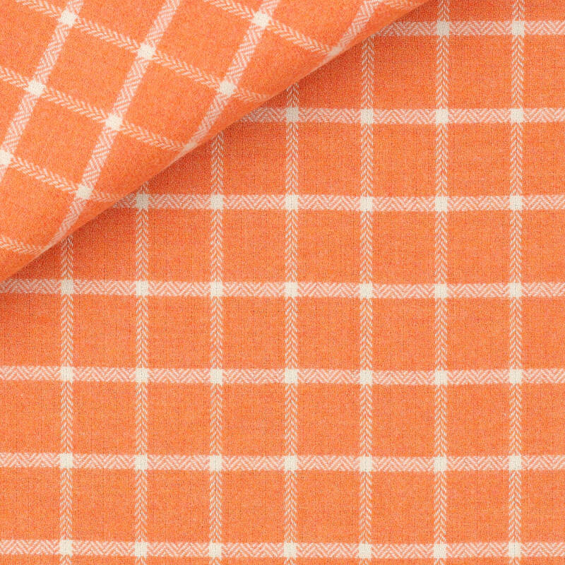 Twill Check Pattern Orange