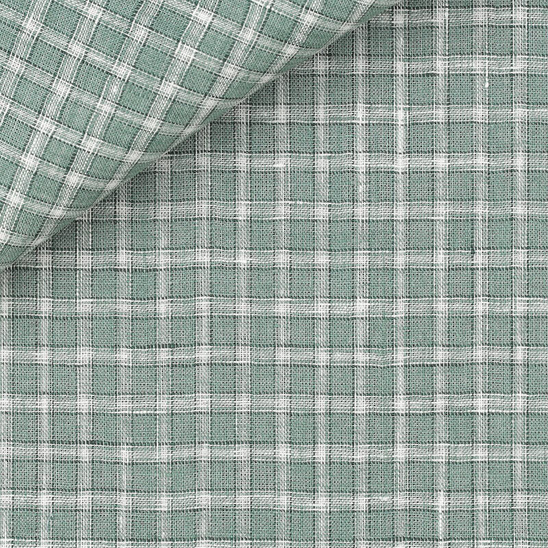 Linen Check Pattern Green