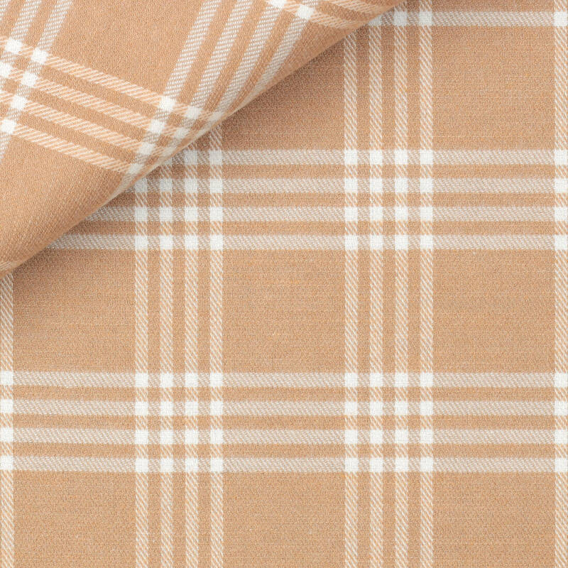 Twill Check Pattern Orange