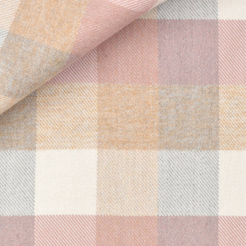 Twill Check Pattern Beige Pink