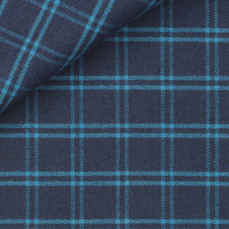 Twill Check Pattern Blue