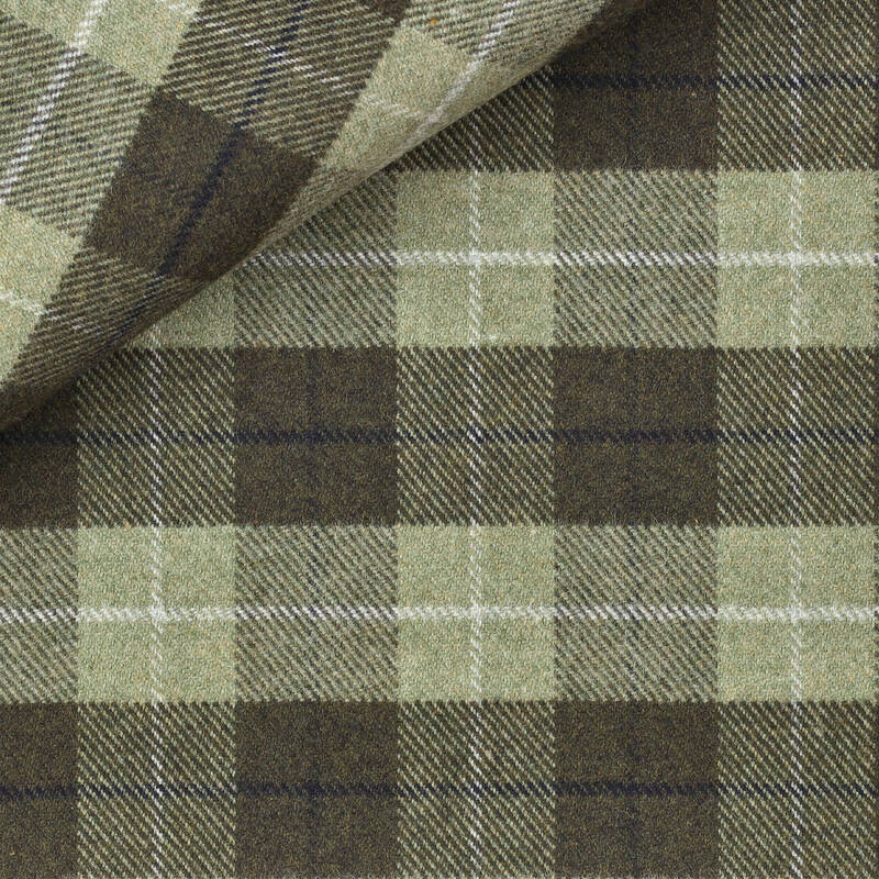 Twill Check Pattern Green
